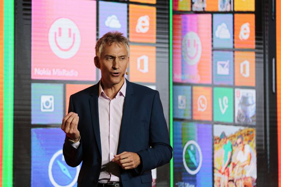 Chris Weber, di Microsoft, in conferenza all&#39;Ifa 2014 (Ap)